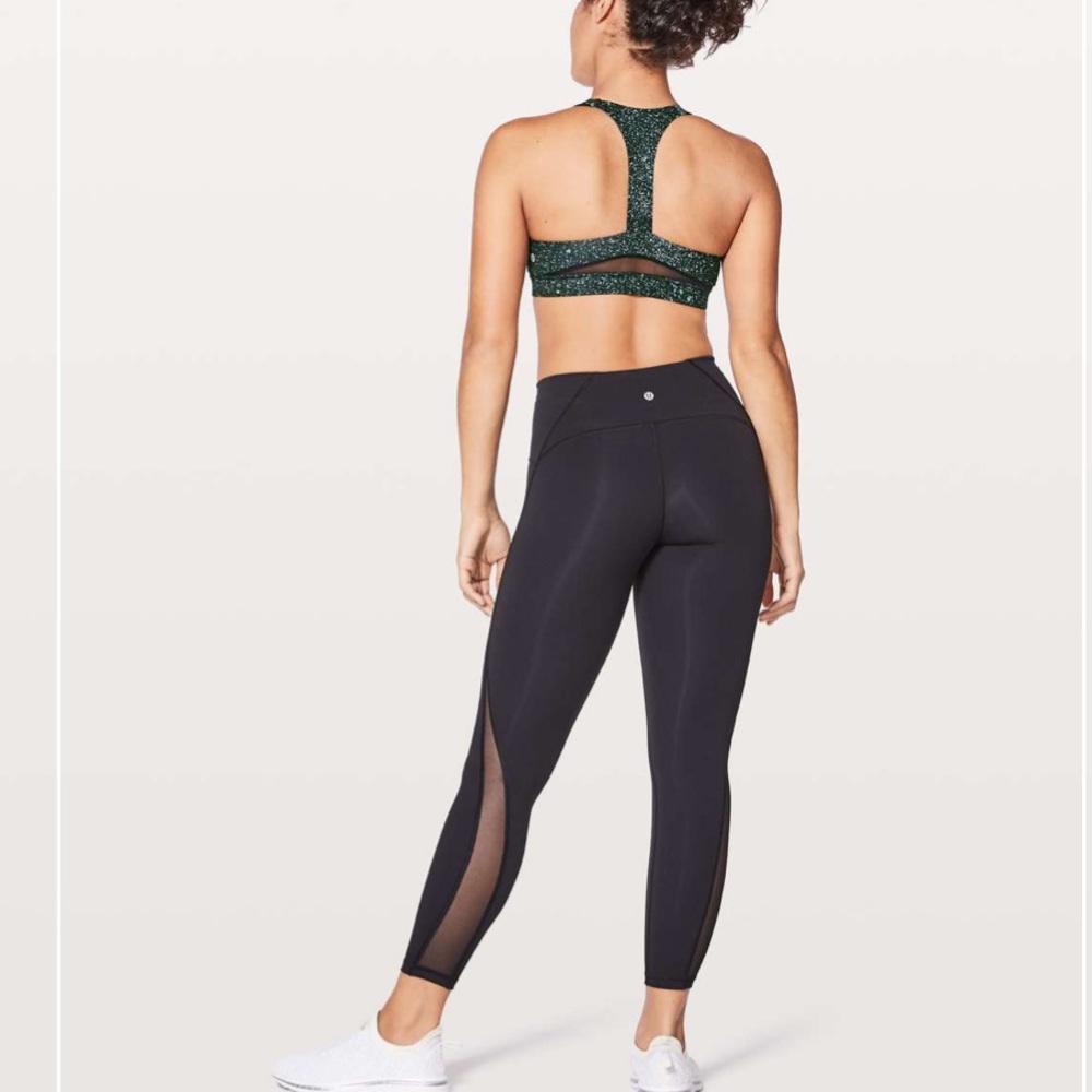 Lululemon Break Free Bra Size 8 Mineralize Multi Black
